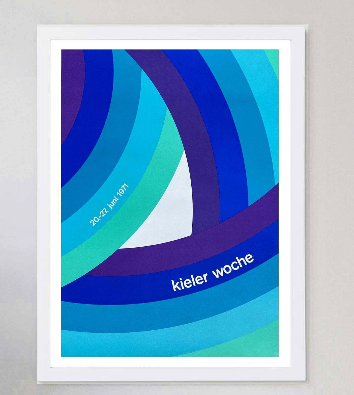 Original Vintage Poster Kiel Week (Kieler Woche) 1971 photo for sale