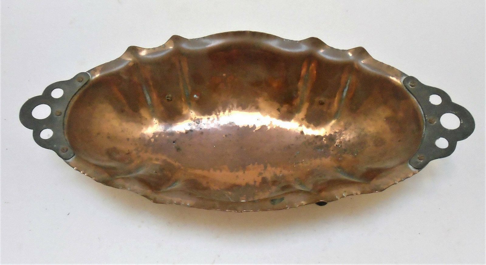 Antique French Copper Rustic Footed Jardiniere Planter, Rustic Copper Fruit And Nut Bowl, Farmhouse Copper Decor photo 62.0