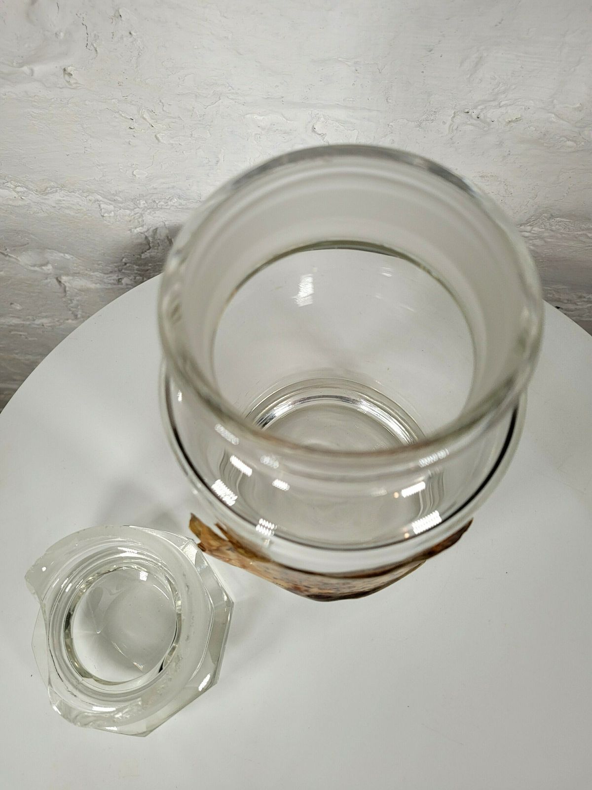 Antique Glass Apothecary Jar / Antique Pharmacy Bottles / Antique Glass photo vintage