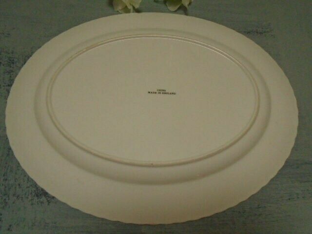 Large Vintage Oval White China Serving Plate With Pheasants / Thanksgiving Server / Turkey Or Game Serving Dish, Made In England photo Home Decor