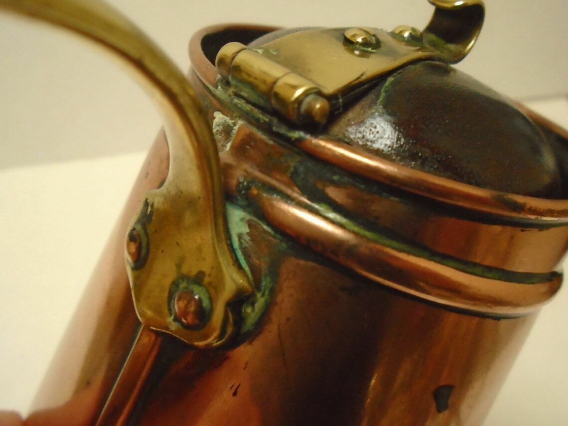 Antique Arts And Craft Copper Insulated Hot Water Jug, Was Benson, Circa 1900 photo buy