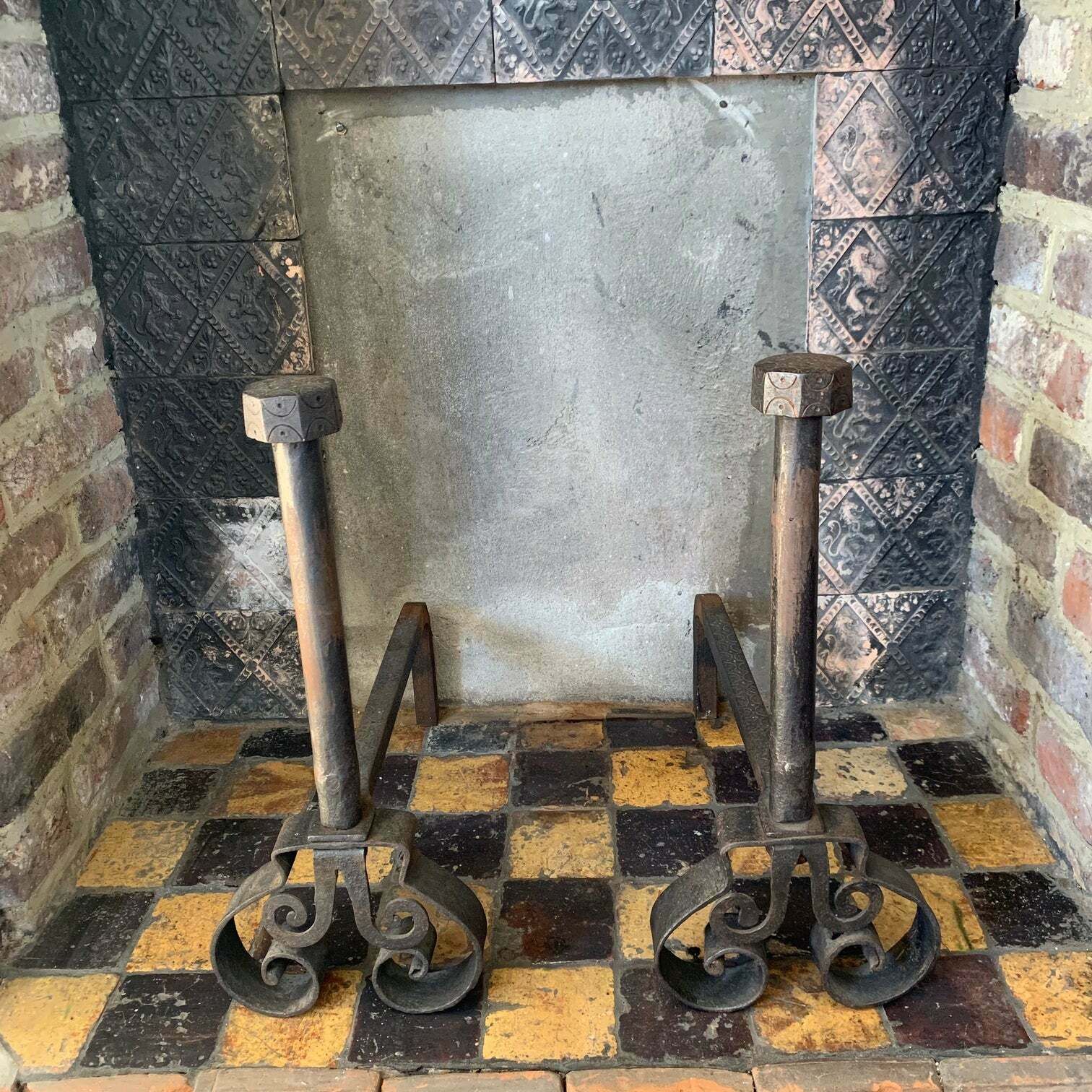 Pair Of 18th Century Landiers, 18th Century And Earlier photo vintage