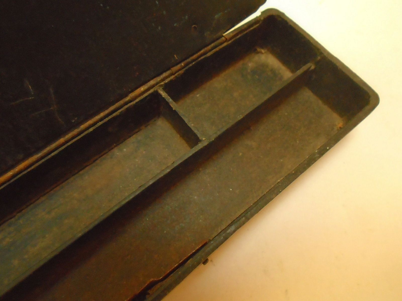 Lovely Antique French Wood Pencil Case, Push Button Pen Box, French Plumier, Push Button Opener, 1900s photo vintage