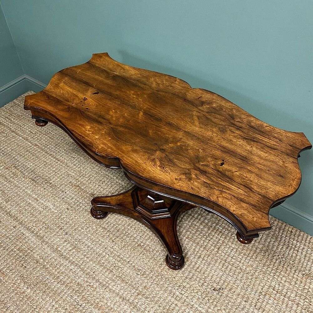 Spectacular William IV Antique Rosewood Centre Table photo vintage
