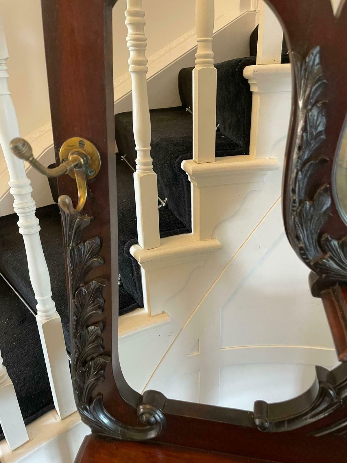 Quality Antique 19th Century Carved Mahogany Hall Stand photo furniture