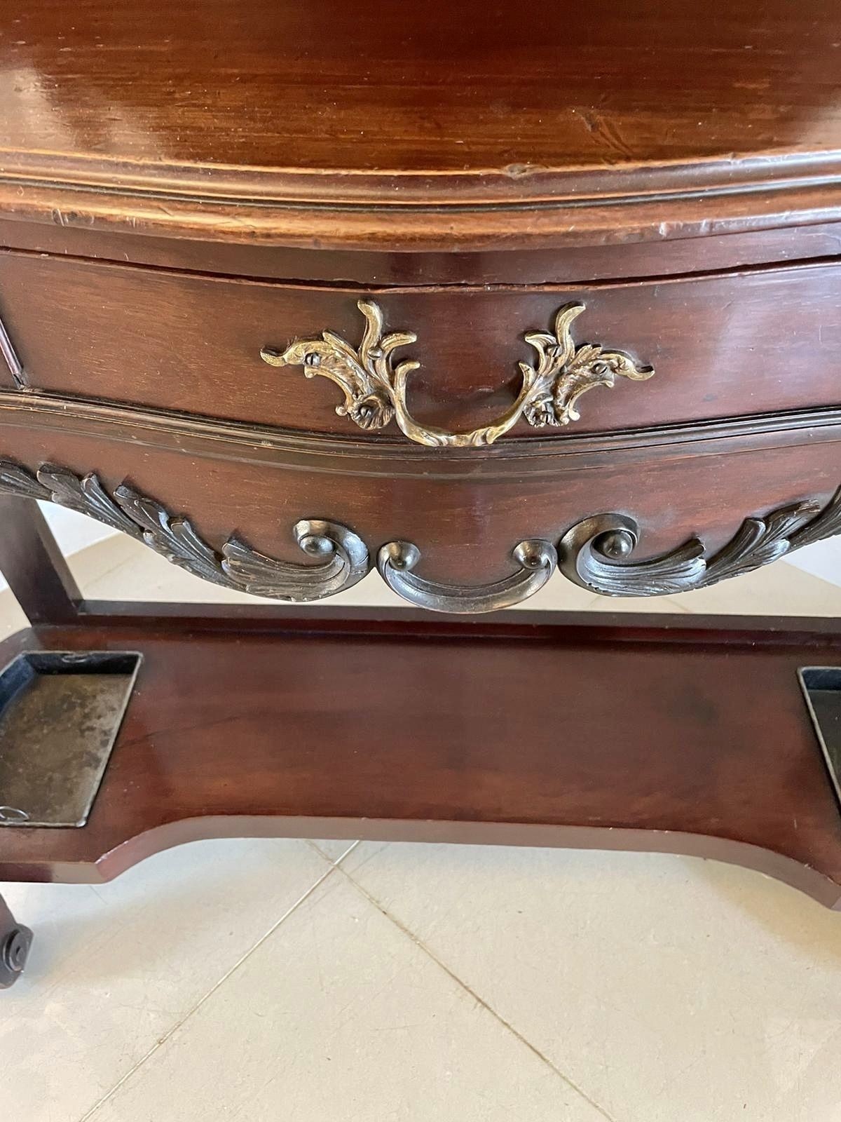 Quality Antique 19th Century Carved Mahogany Hall Stand photo vintage