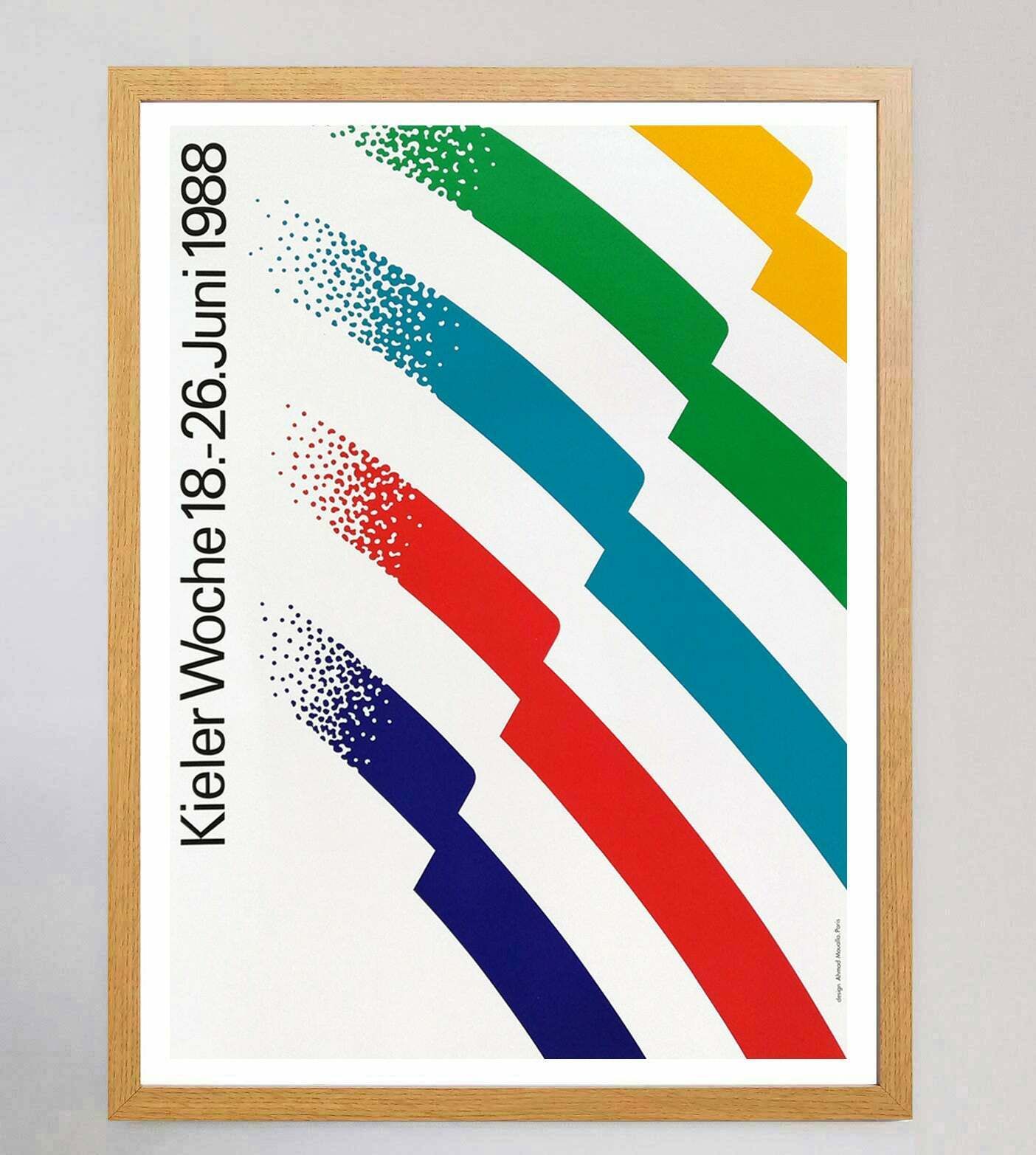 Kiel Week (Kieler Woche) 1988 Original Vintage Poster photo Art
