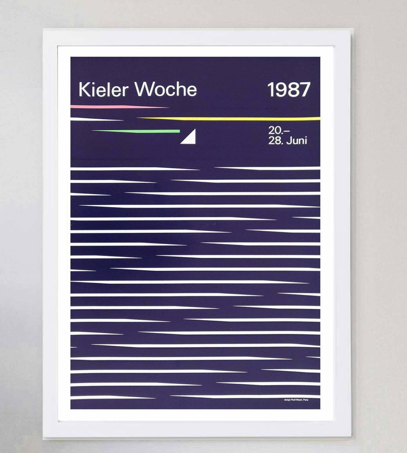 Kiel Week (Kieler Woche) 1987, Original Vintage Poster photo for sale