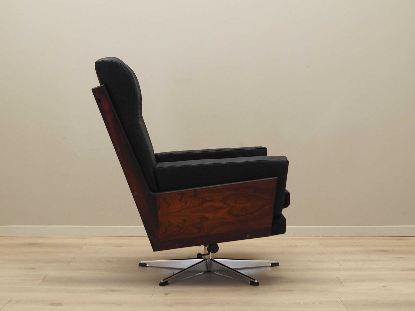Office Leather Armchair, Danish Design, 1970s, Production: Denmark photo buy