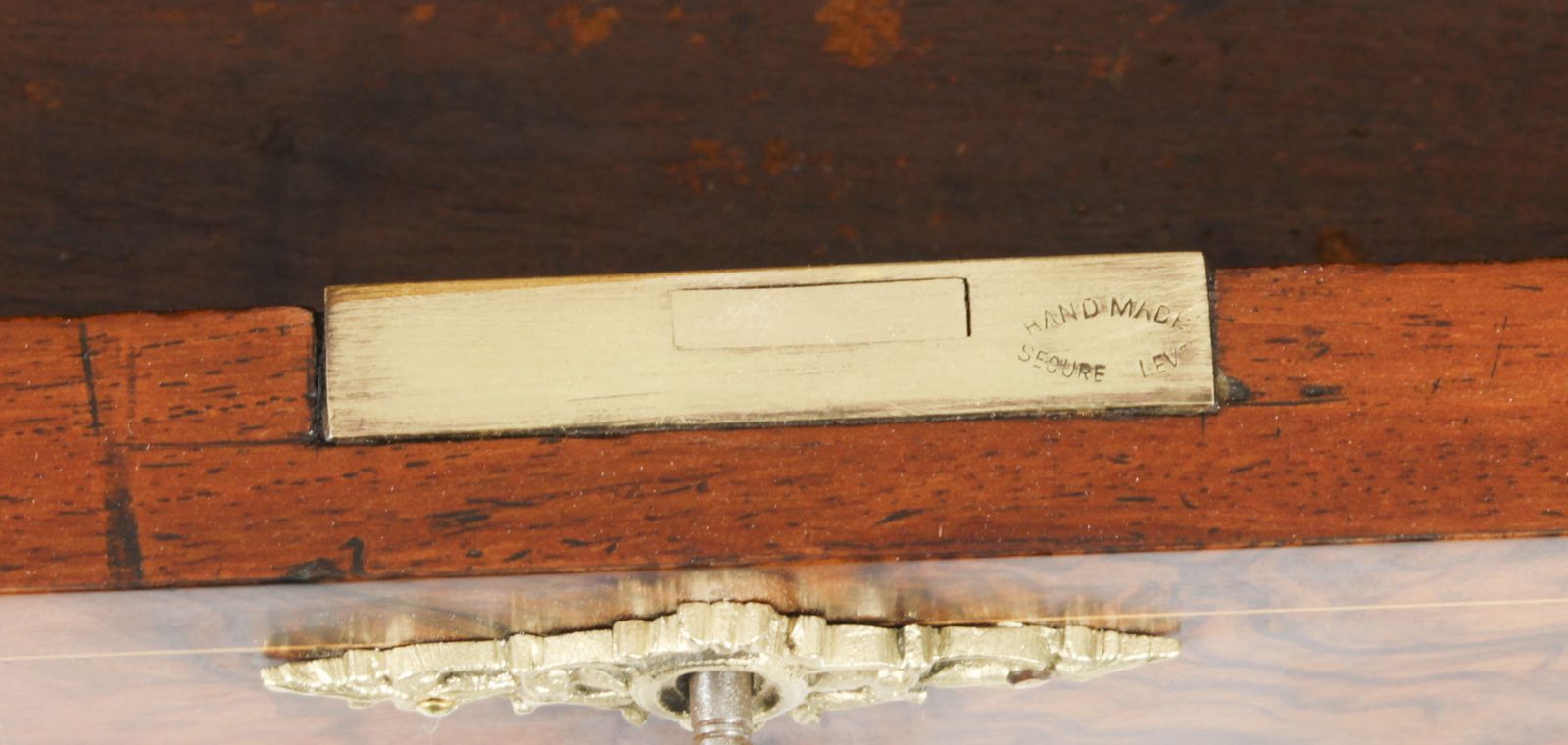 photo vinterior Antique French Burr Walnut Sevres & Ormolu Mounted Writing Desk   19th C