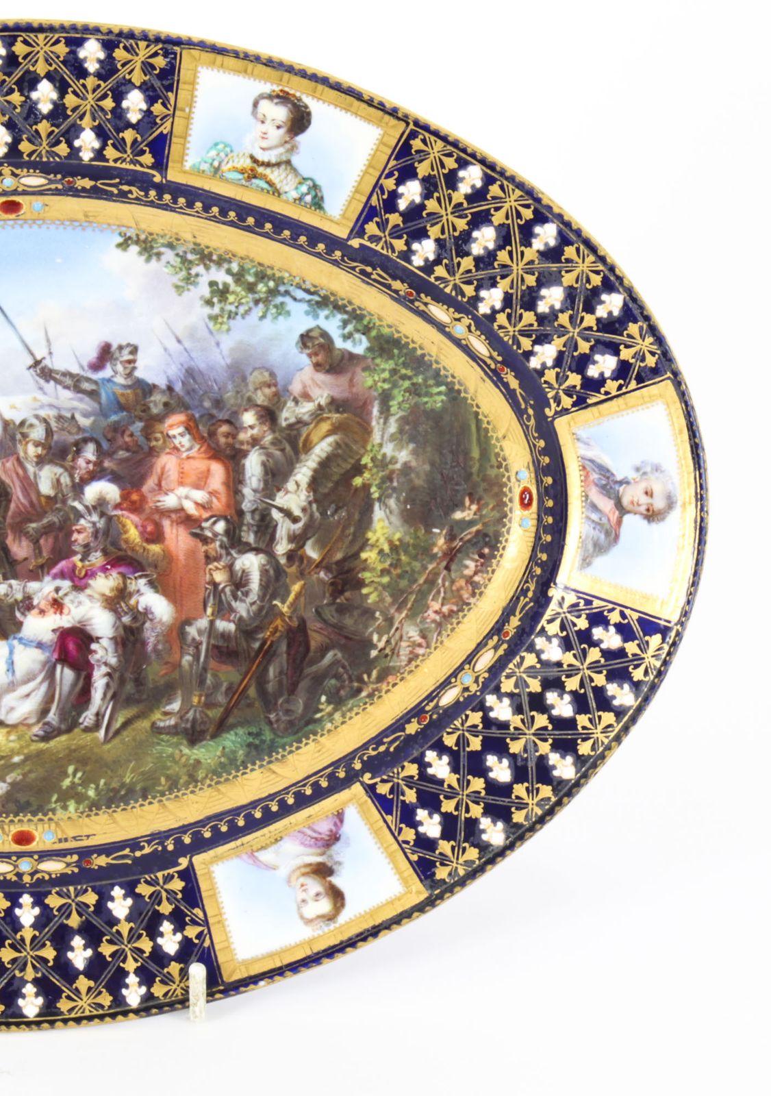 Antique French Sevres Oval Porcelain Dish Late 18th Century photo 2050.0