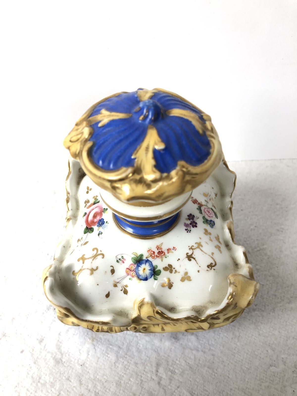 Possible Coalport Perfume Apothecary Porcelain Bottle With Stopper photo for sale