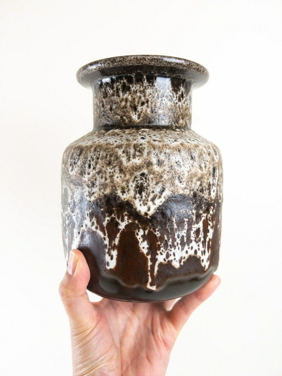 Fat Lava Vase  West German Pottery  Ruscha Art Ceramic Vase  Earthtones Ceramic Vase photo furniture