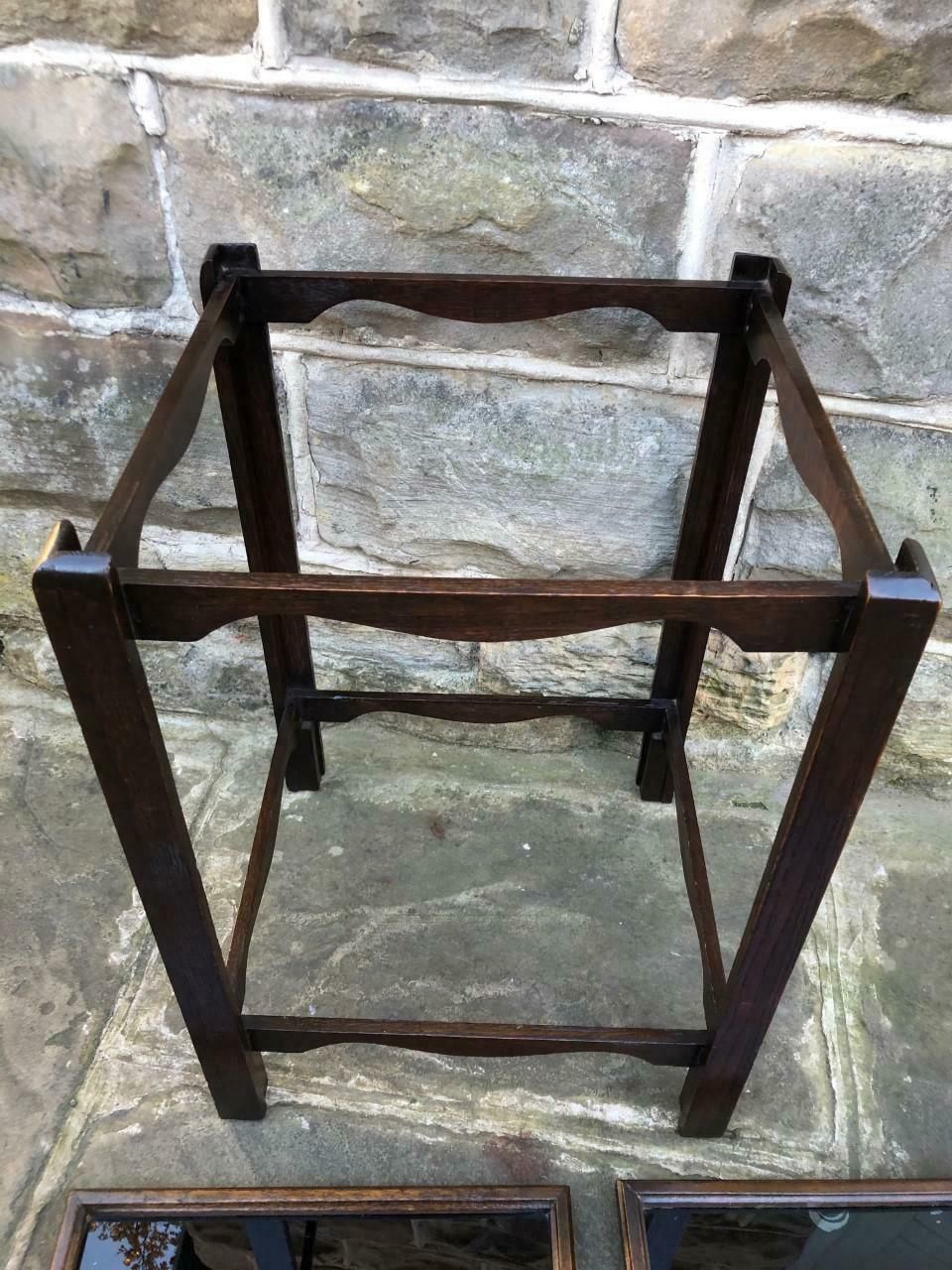 Antique Oak Butlers Tray Top Table photo buy