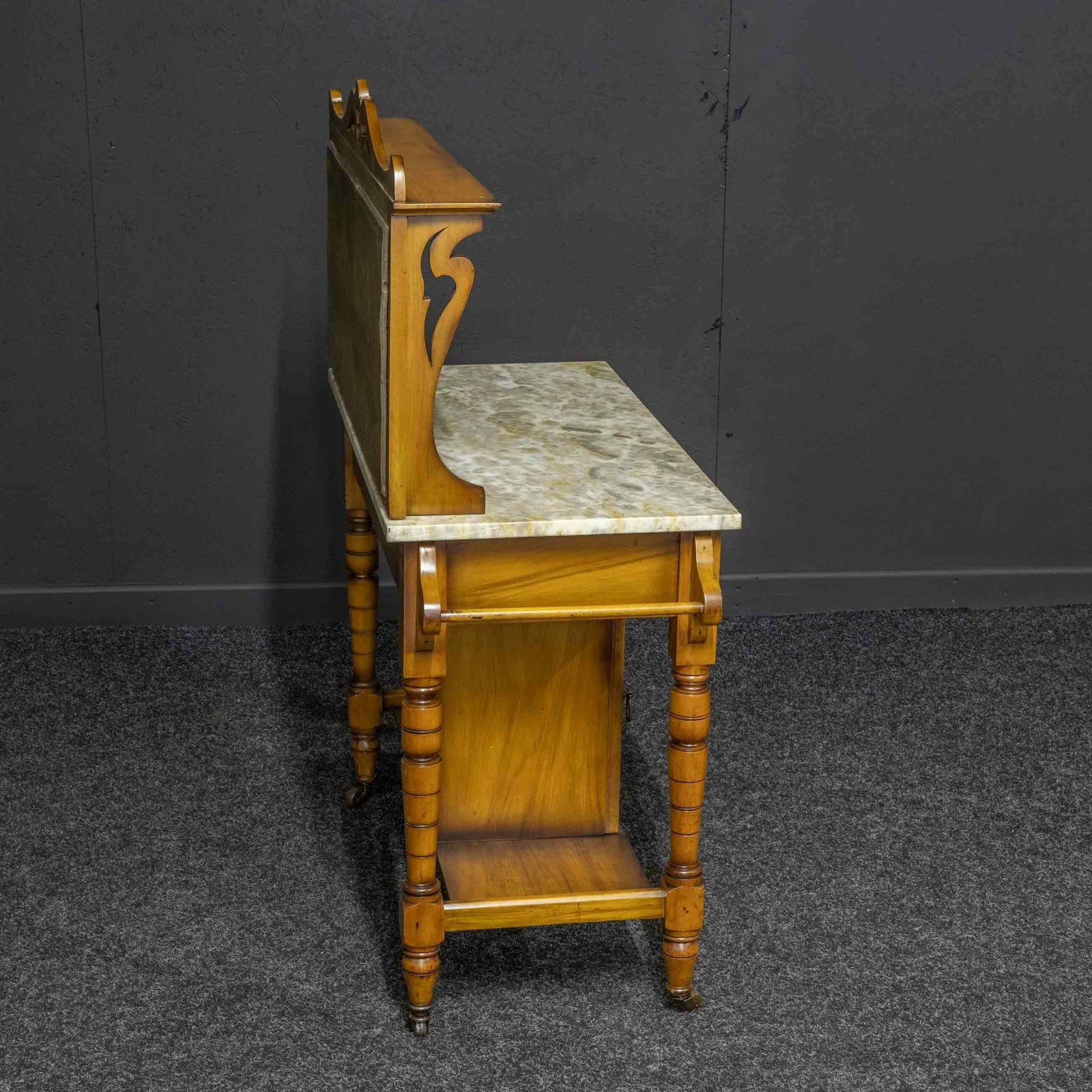 Edwardian Ash Washstand photo vintage