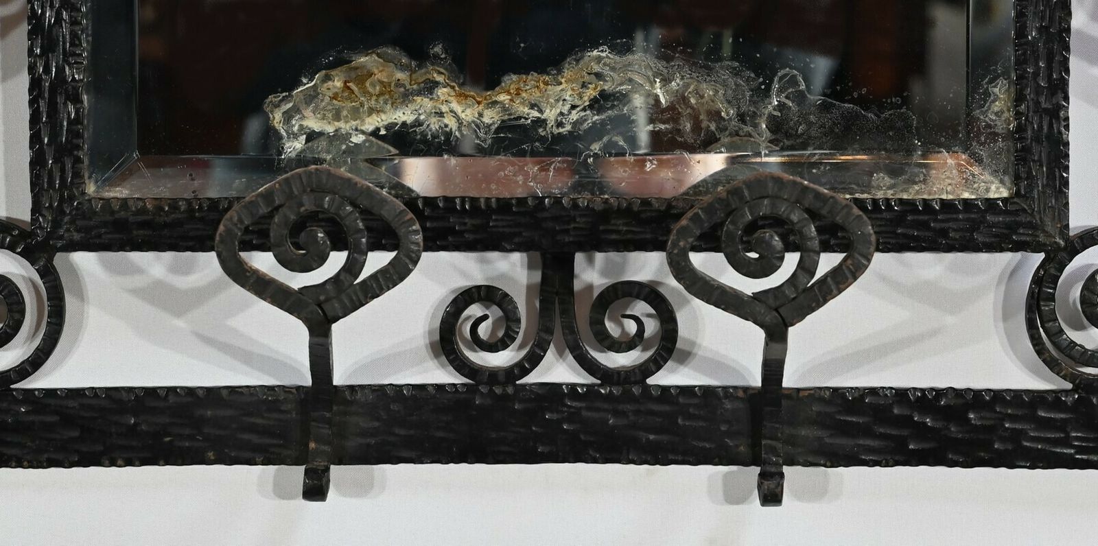 Wrought Iron Luggage Rack Locker Room, 1960s photo vintage