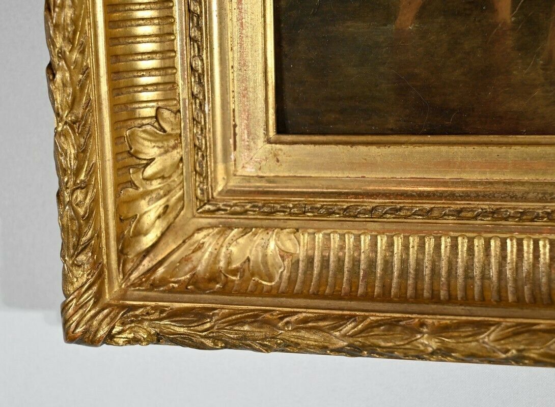 photo vinterior Oil Painting, French School, Early 19th Century