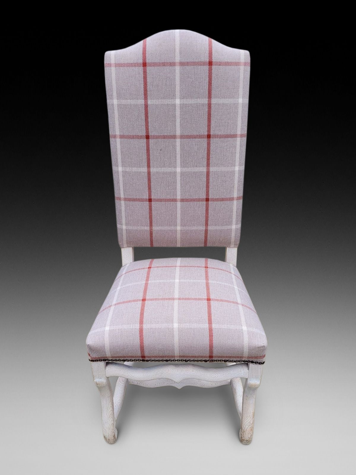 Set Of 10 French Style High Back Dining Chairs