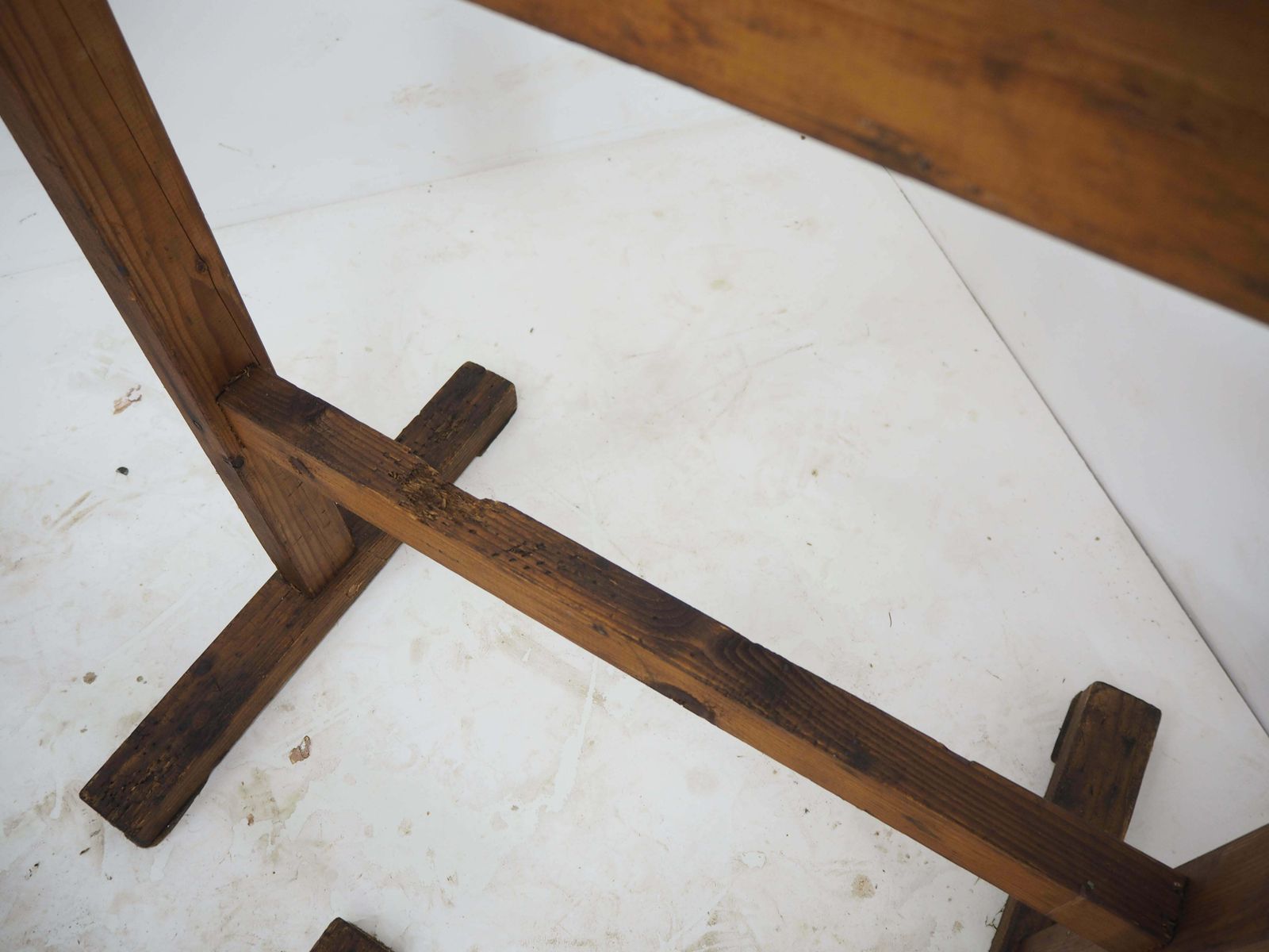 photo for sale Pair Of Industrial Trestle Table Bases, Early 20th Century
