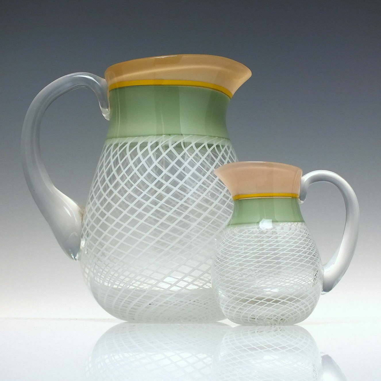 Unique Mike Hunter Glass Vitro A Filli Large Cream Jug 2015 photo 190.0