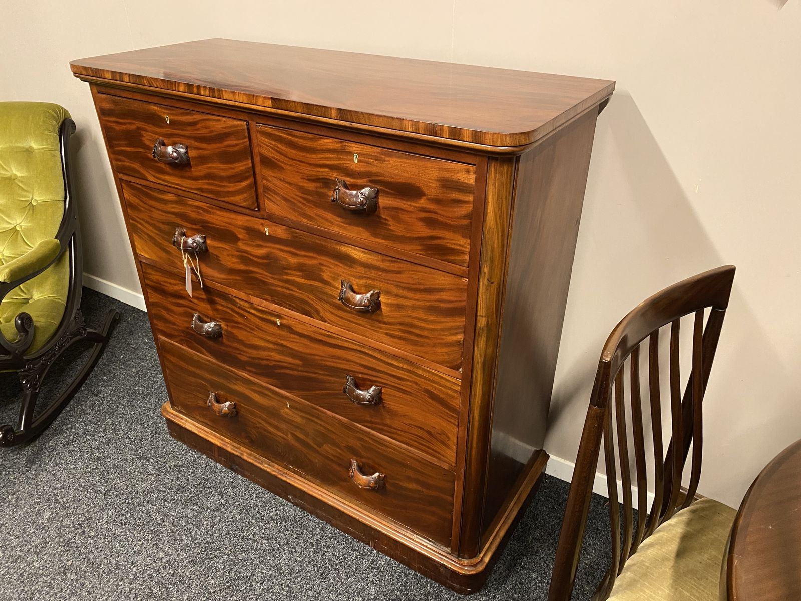 Victorian Mahogany Chest Of Drawers photo for sale