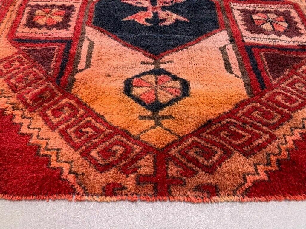 Vintage Western Turkish Rug Oriental 124x123 Cm Square Medium Carpet, photo 335.0