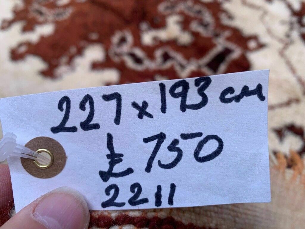 photo for sale Vintage Moroccan Beni Ourain Rug 227x193 Cm, Berber Atlas, Large