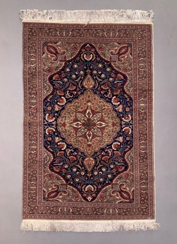 Vintage Turkish Rug 225x145 Cm, Tribal Wool Carpet Large photo furniture