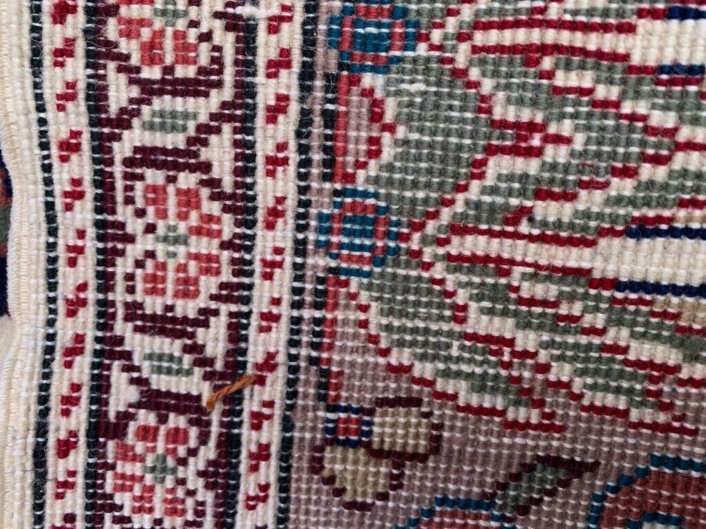 765.0 Vintage Turkish Rug 225x145 Cm, Tribal Wool Carpet Large photo