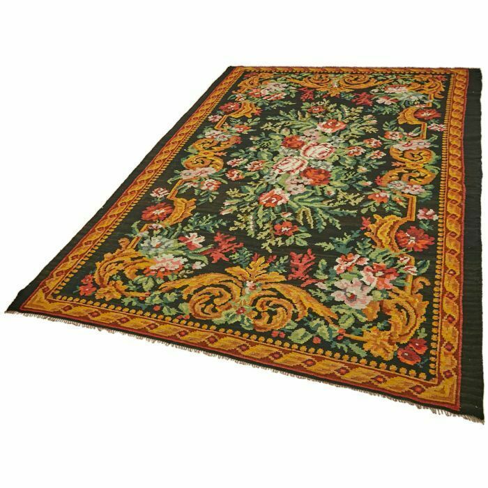 Handmade Vintage Moldovan 207 Cm X 308 Cm Kilim Rug photo for sale
