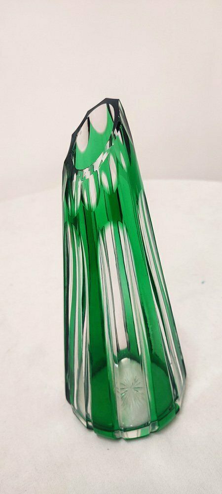 photo furniture Bohemian Crystal Vase Czech Republic 1980s