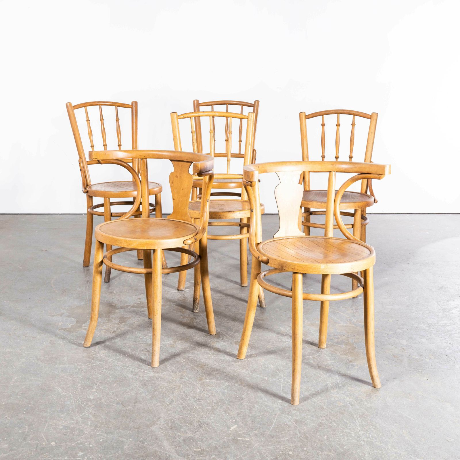 1950’s Bentwood Debrecen Blonde Dining Chairs – Set Of Six photo Furniture