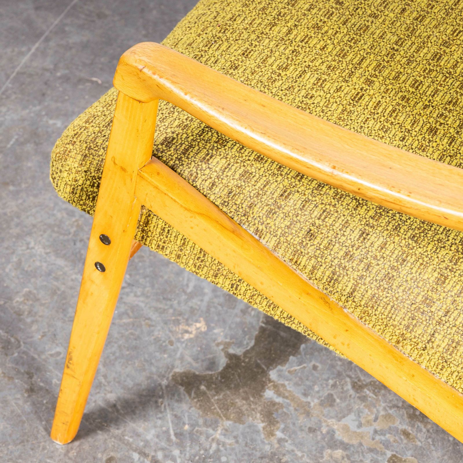 1950’s Jaroslav Smidek Original Armchairs – Pair In Lime Green photo buy