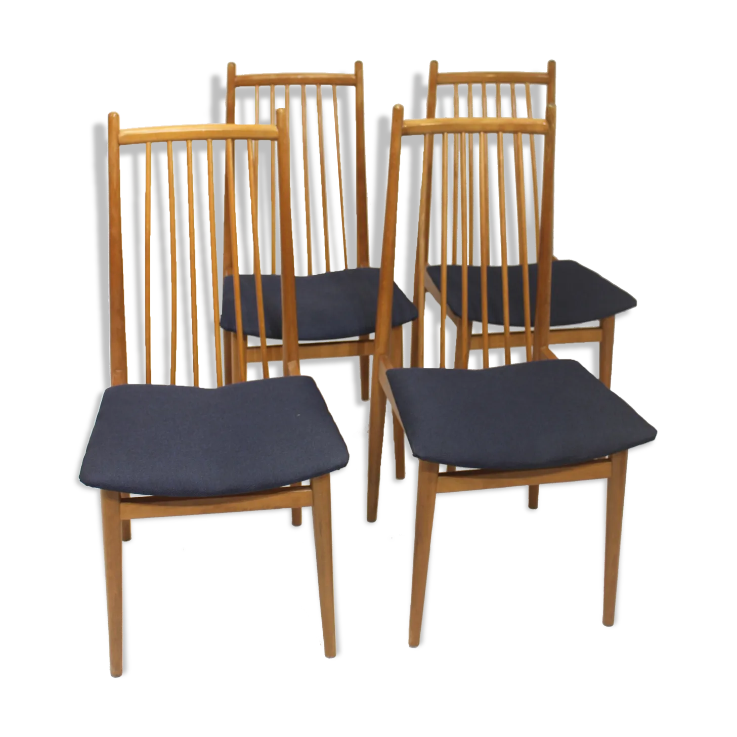 Set Of 4 Scandinavian Chairs From The 70s