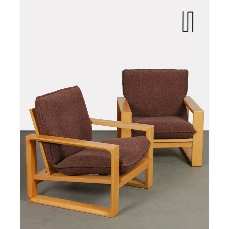 Pair Of Vintage Armchairs By Miroslav Navratil, Daria Model, 1985 photo furniture
