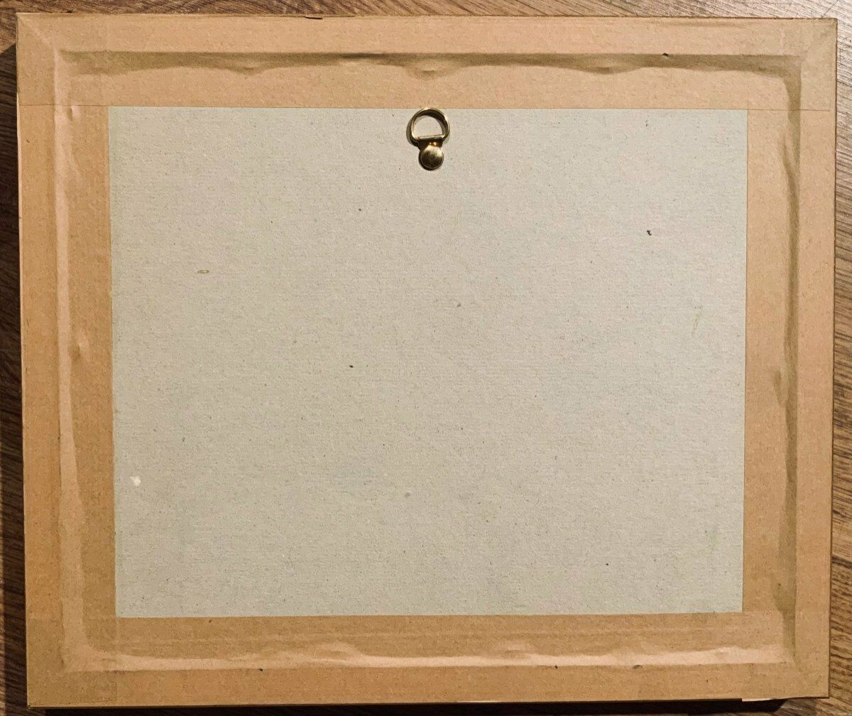 Watercolor Gouache Circa 1800 Representing An Animated Sea Landscape photo for sale