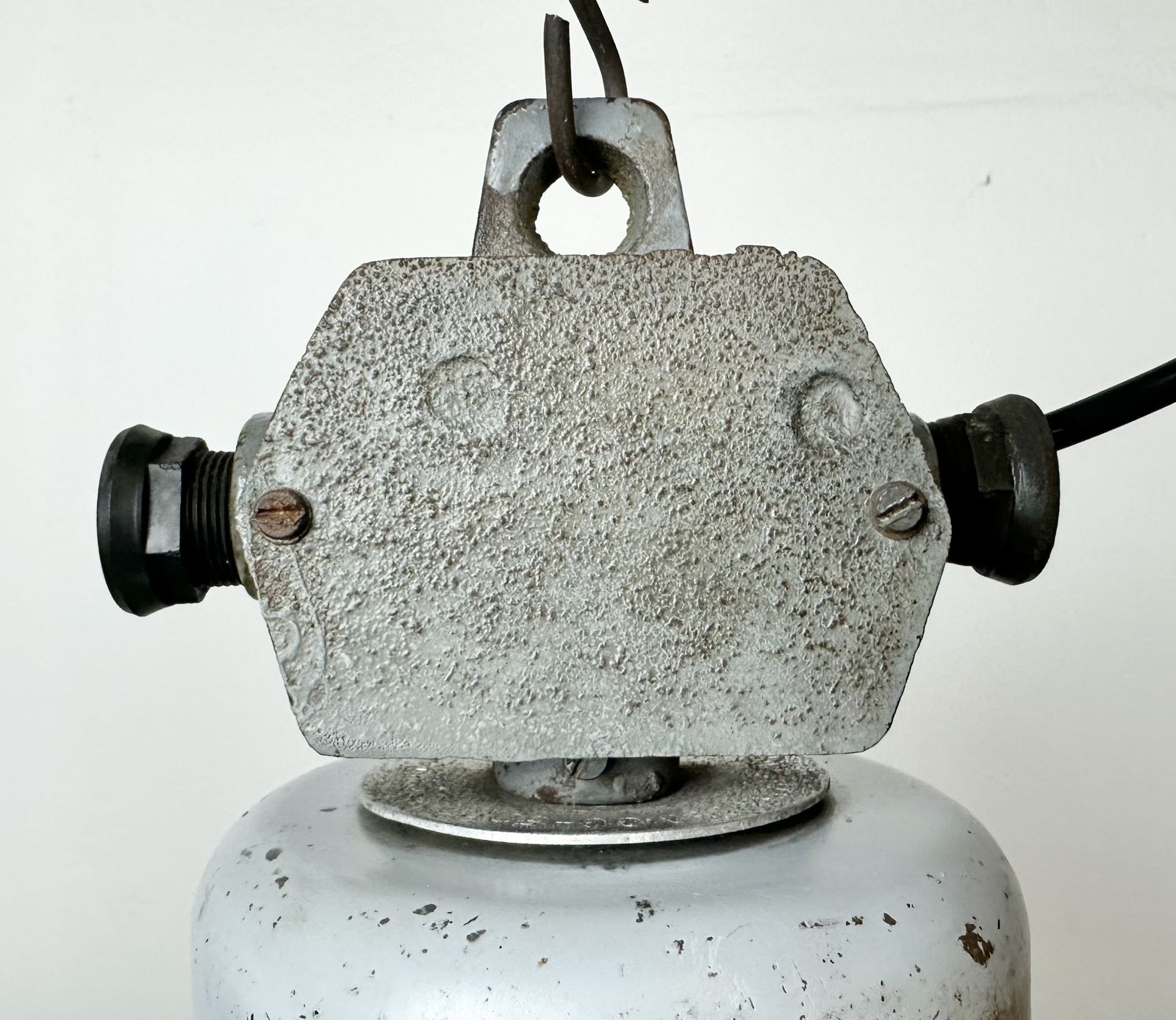 Industrial Aluminium Pendant Lamp From Polam Wilkasy, 1960s, 2x photo Lighting