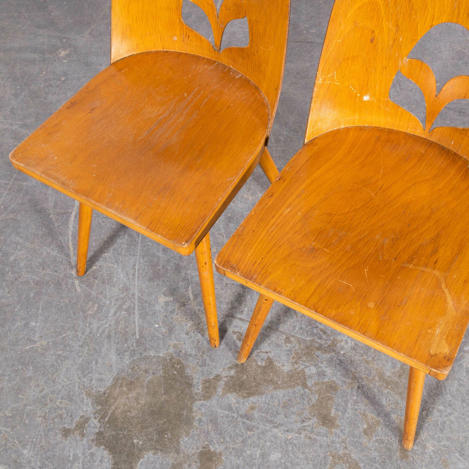 1950’s Fretwork Detail Dining Chairs By Radomir Hoffman – Pair photo 828.0