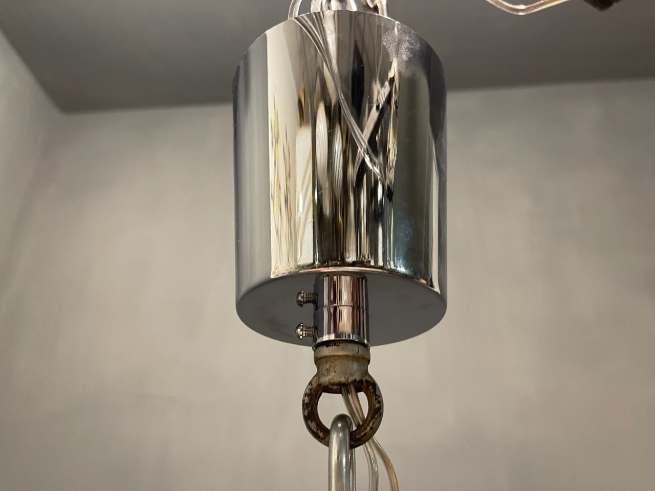Italian Murano Glass Prism Triedri Chandelier photo furniture