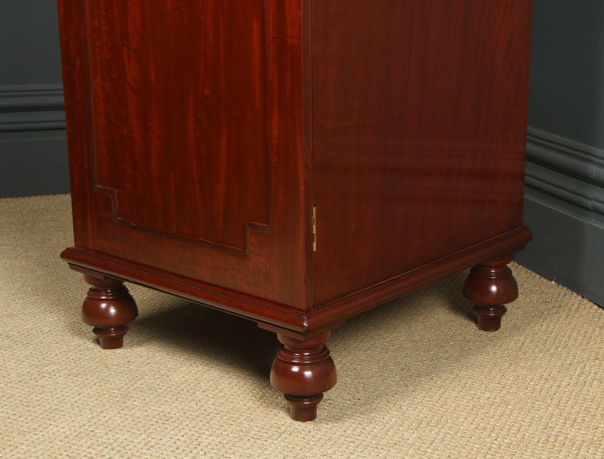 3450.0 English Pair Of Regency Figured Mahogany Pedestal Cabinets / Cupboards (Circa 1820) photo