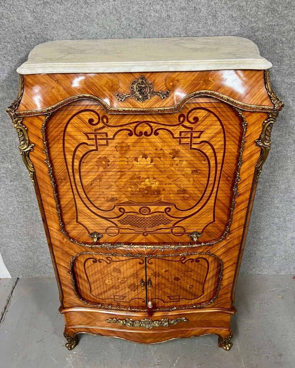 Stunning French Kingwood & Marquetry Cocktail Cabinet photo 4015.0