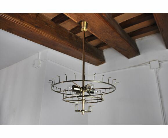 photo for sale Jt Kalmar Chandelier, Cut Glass, 3 Levels, Austria 1970