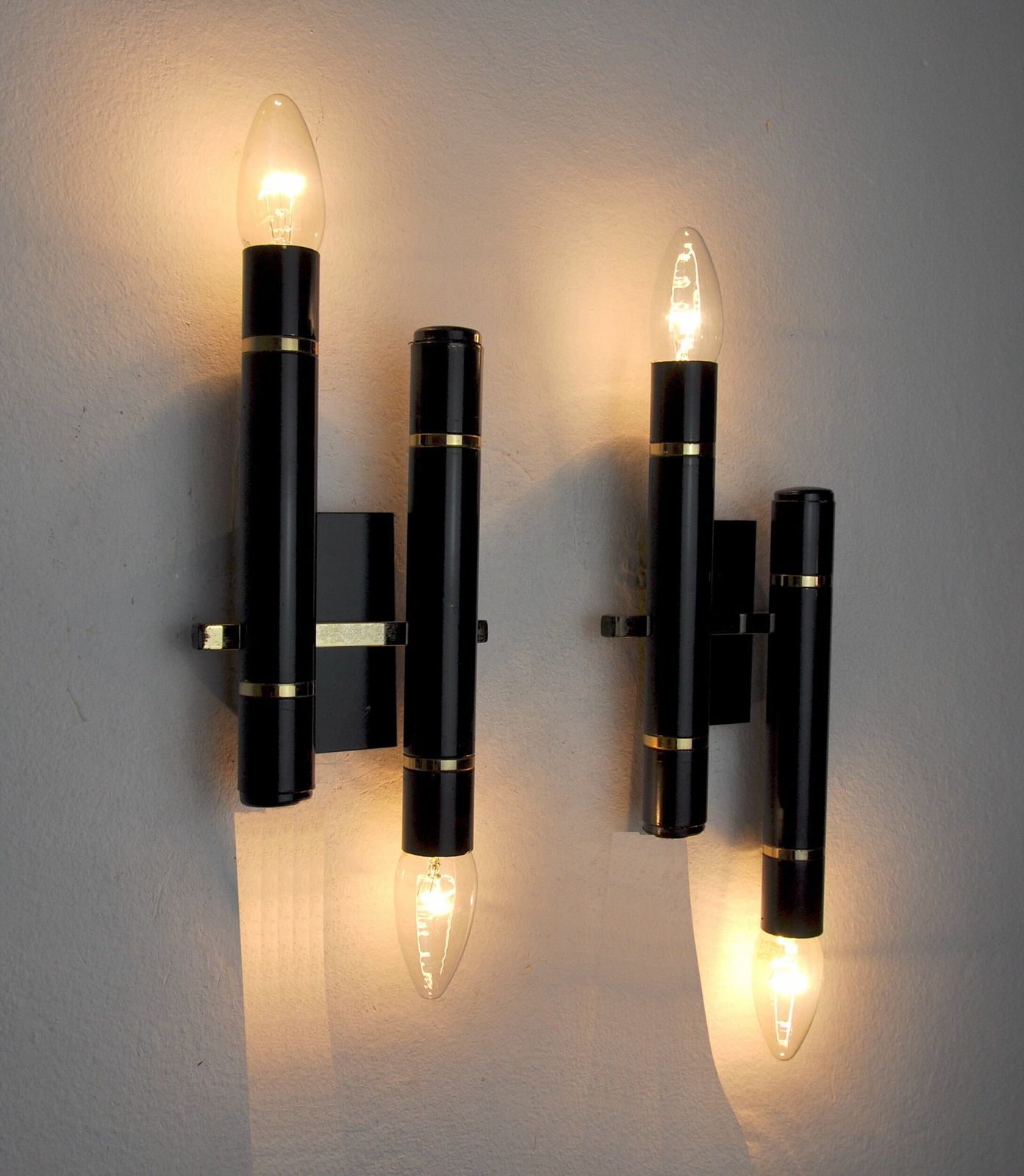 Pair Of Tubular Sconces From The Sciolari House, Italy, 1970s photo buy