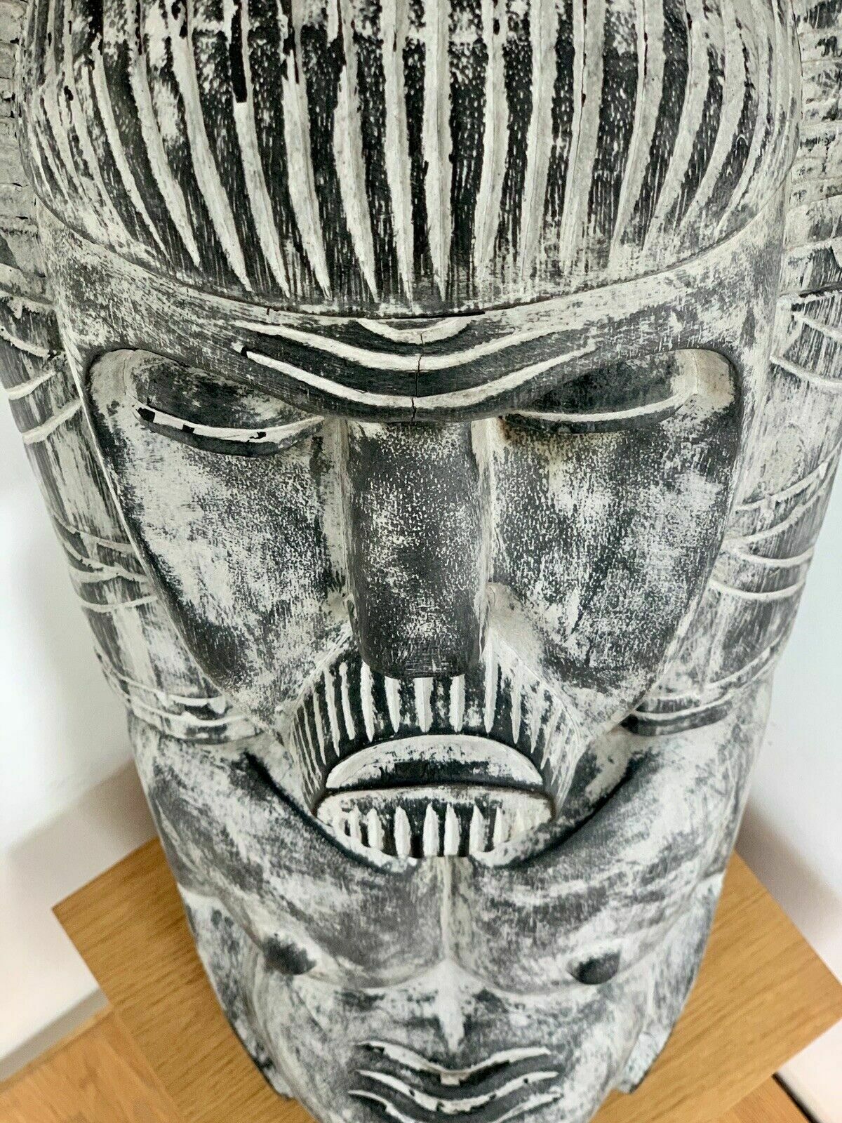 photo furniture Very Large Vintage African Tribal Totem Carving Solid Heavy Beautifully Carved