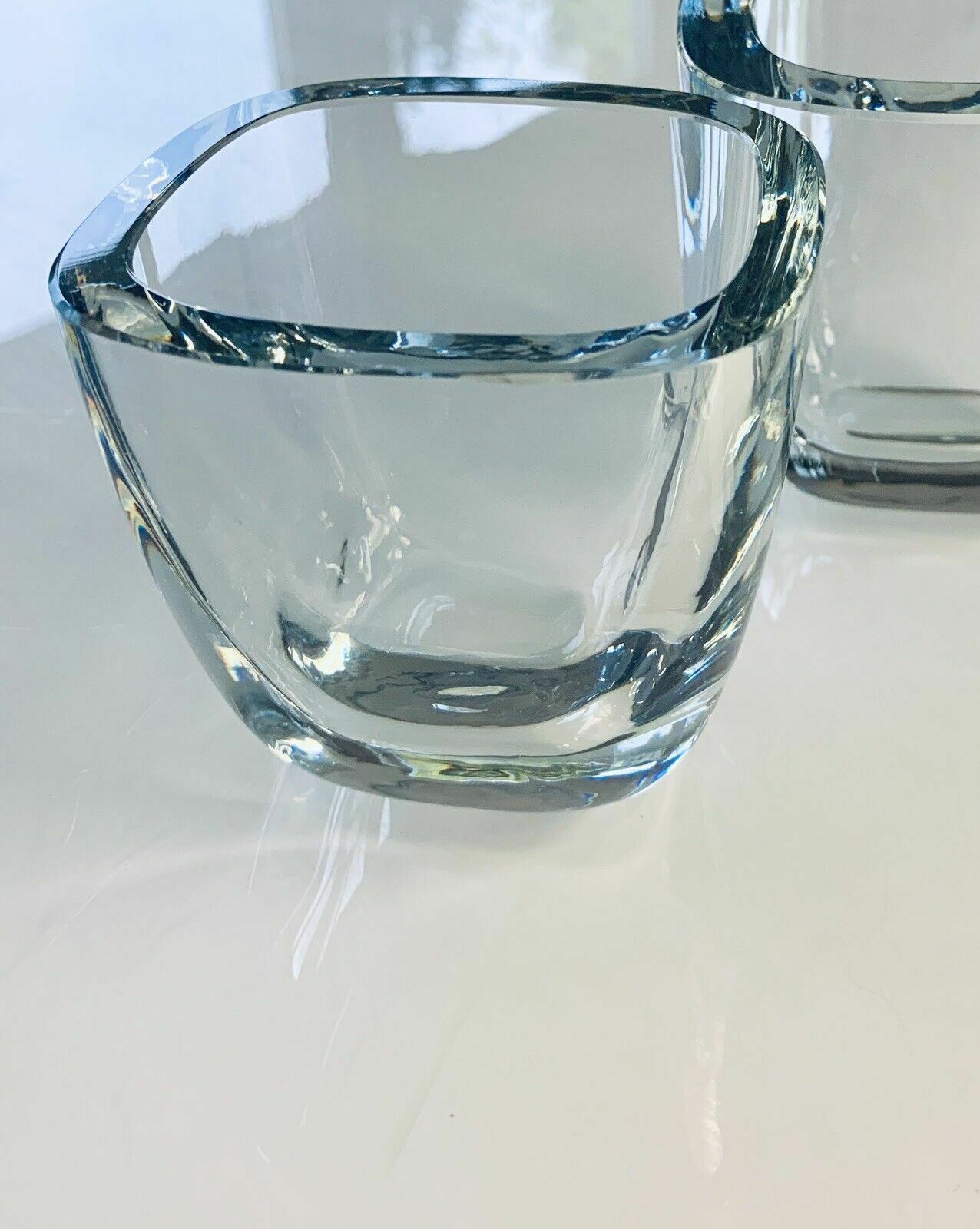Home Decor A Pair Of Mid Century Swedish Glass Strömbergshyttan Vases Asta Strömberg C1950 photo