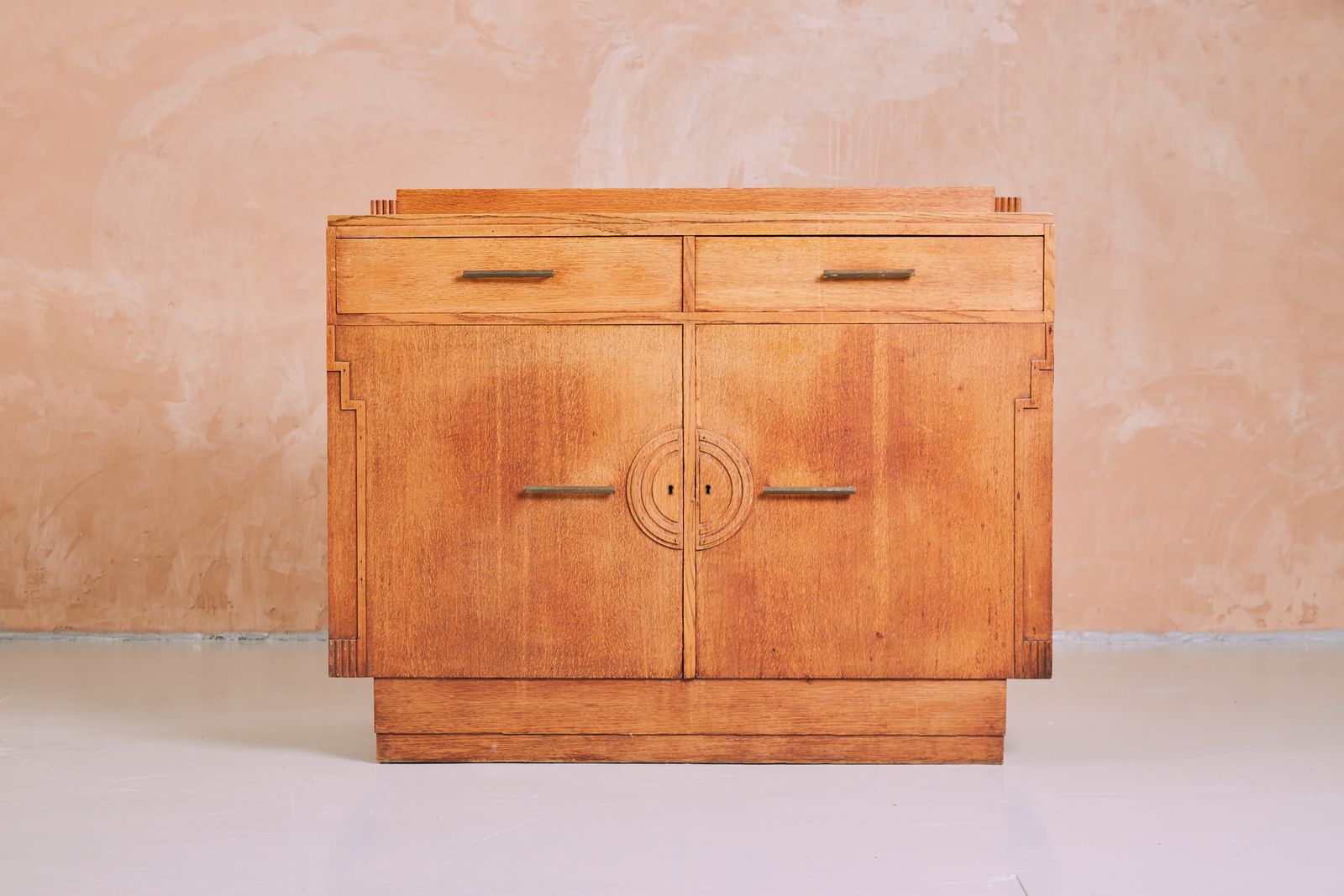 1930s Art Deco Sideboard Credenza In Oak