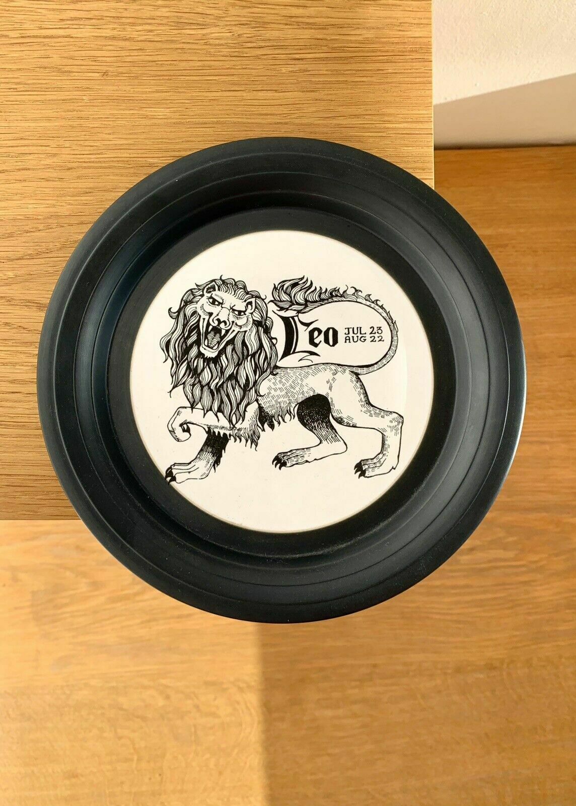 Rare Hornsea Pottery Leo Horoscope Zodiac Plate By John Clappison 1960's