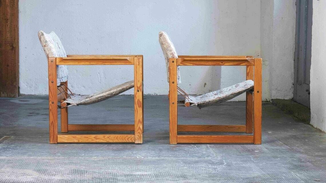Two Safari Mid Century Chairs By Karin Mobring For Ikea In Danish Design photo for sale