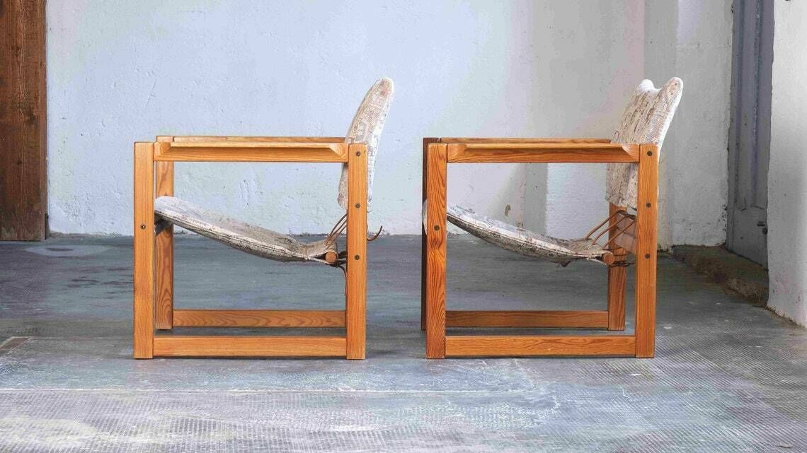 Two Safari Mid Century Chairs By Karin Mobring For Ikea In Danish Design photo vinterior