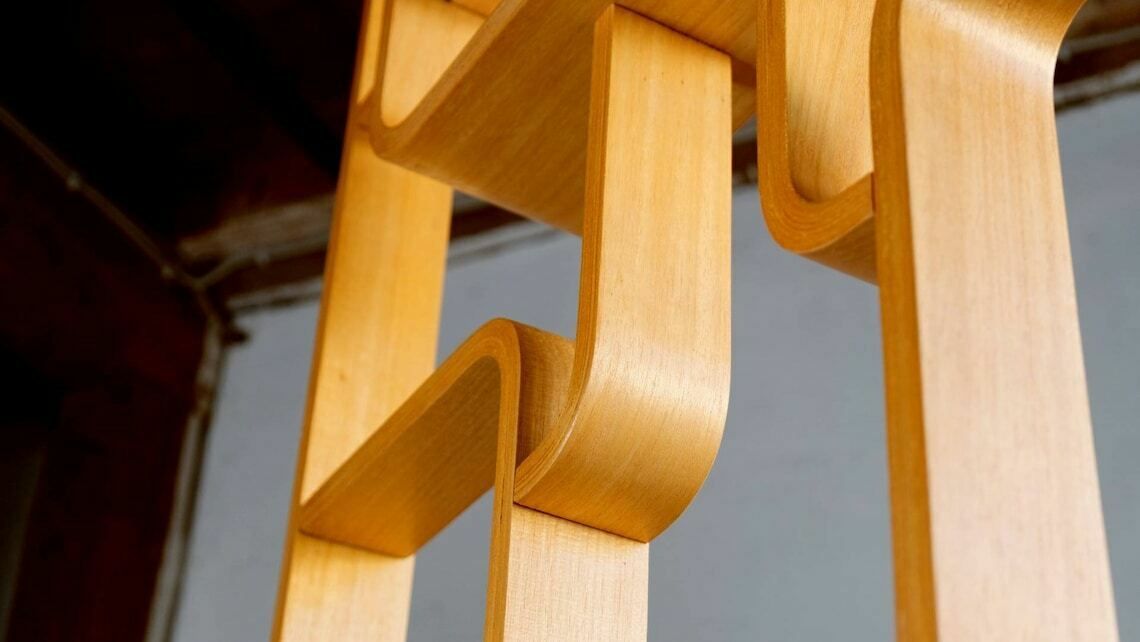 Mid Century Room Divider / Room Divider In Light Wood By Ludvik Volak Incl. Mounting Material photo vinterior